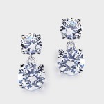 Fine CZ Drop Earrings Fine CZ Drop Earrings