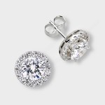 2.7 stud cz earrings