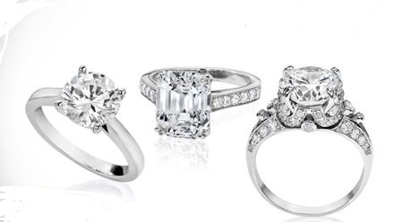 Selecting a Setting: 14K Yellow Gold or White Gold Cubic Zirconia?