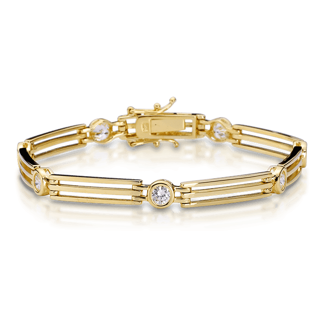 Round 1.75 Carat, 14K Bracelet