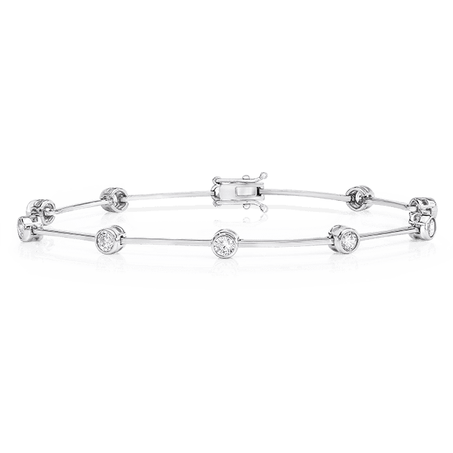 Round 1.0 Carat, 14K Bracelet