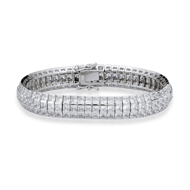 Princess Cut 23.60 Carat, 14K Bracelet
