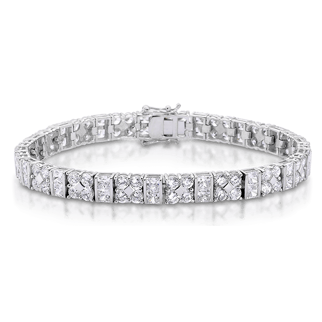 Princess Cut 12.50 Carat, 14K Bracelet