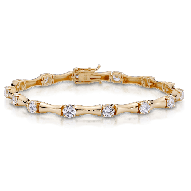 Round 3.5 Carat, 14K Bracelet