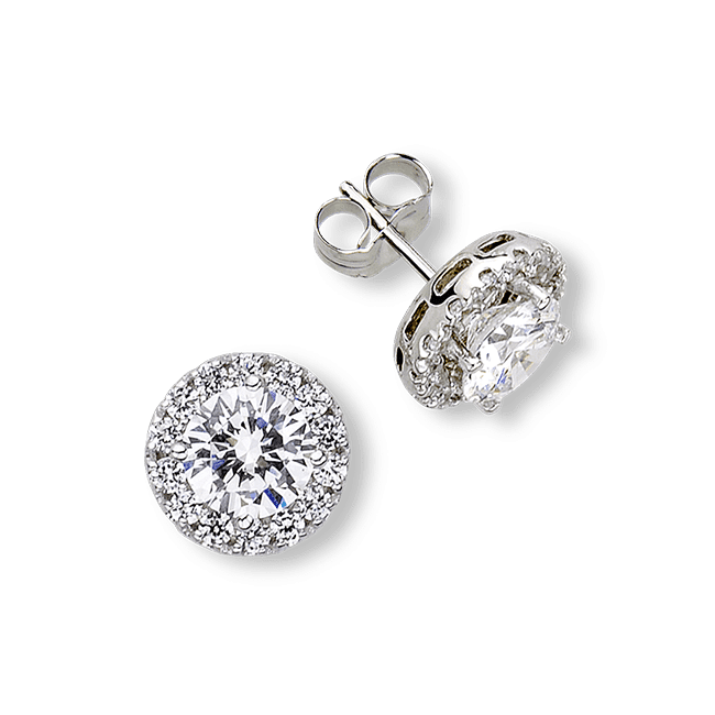 Round 1.0 Carat, 14K Stud Earrings