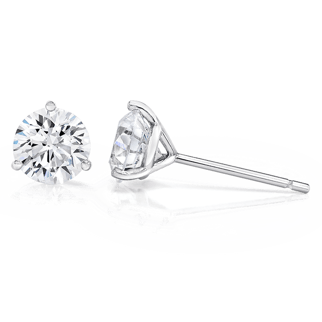 Round 2.0 CTW, 14K Stud Earrings