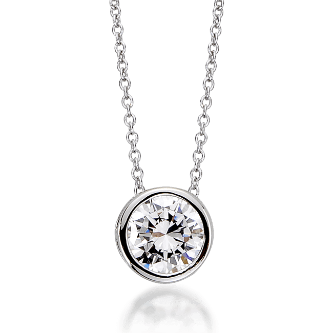 Round 1.0 Carat, 14K Classic Pendant