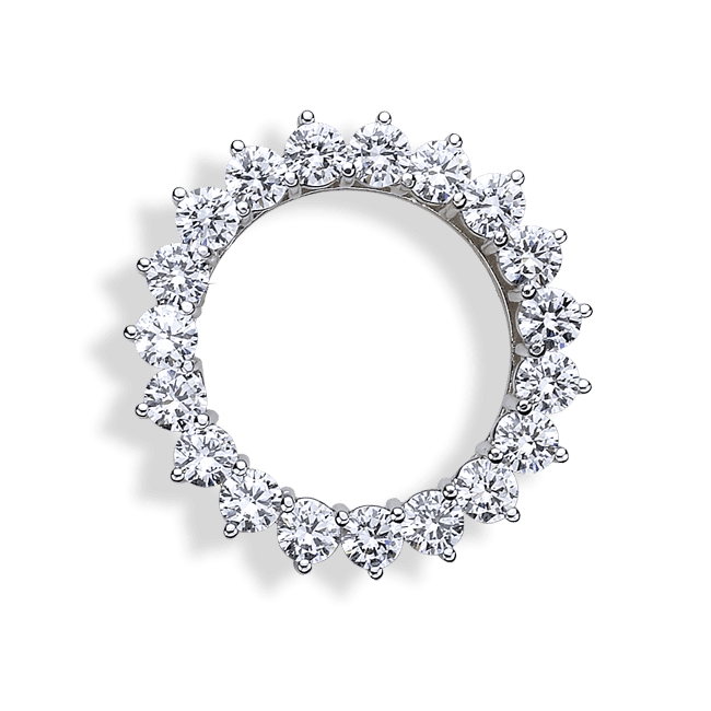 Round 4.75 Carat, 14K Brooch