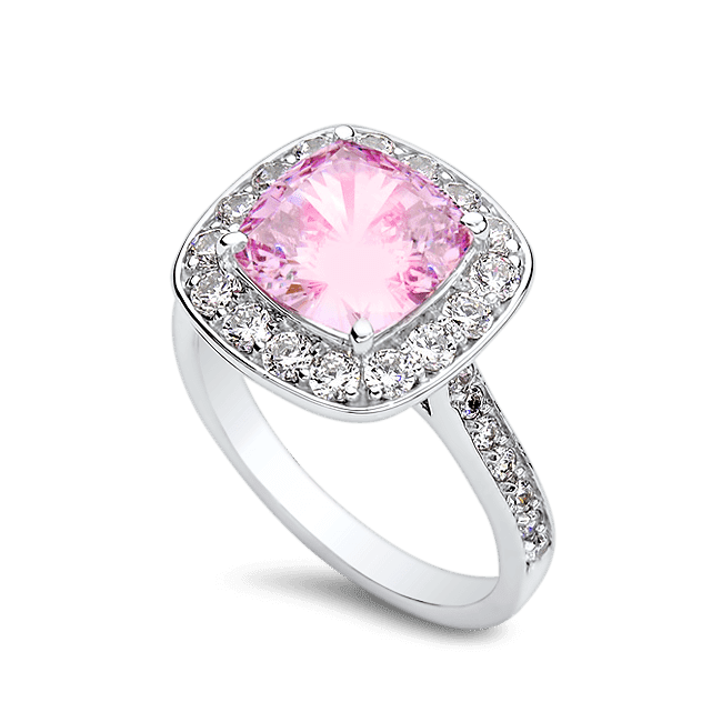 Cushion Cut 3.5 Ct. 14K Ring