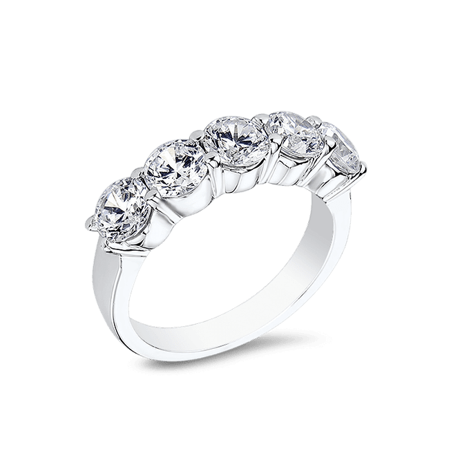 Round 2.5 Carat, 14K Wedding Band