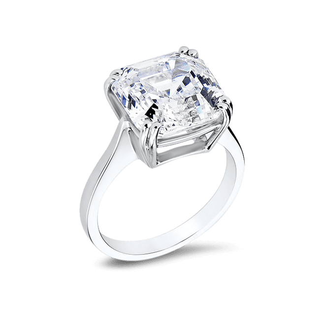 Asscher Cut 8.0 Ct. 14K Ring