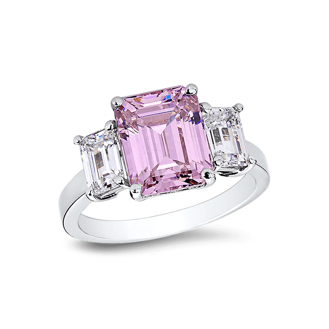 Emerald Cut 3.0 Ct. 14K Ring