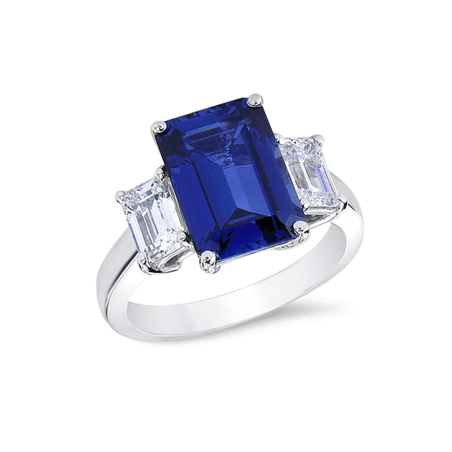 Emerald Cut 3.0 Ct. 14K Ring