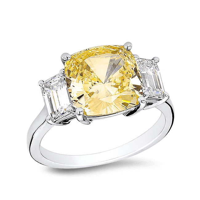 Cushion Cut 4.5 Ct. 14K Ring