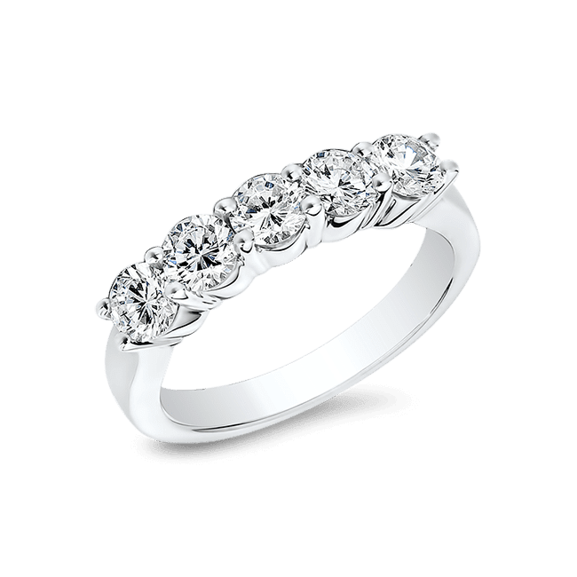 Round 1.25 Carat, 14K Wedding Band