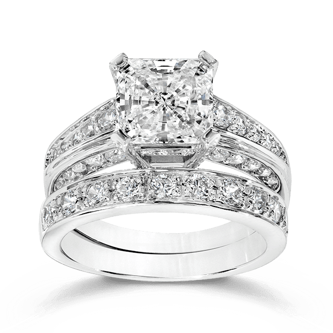Princess Cut 2.0 Carat, 14K Wedding Ring Set