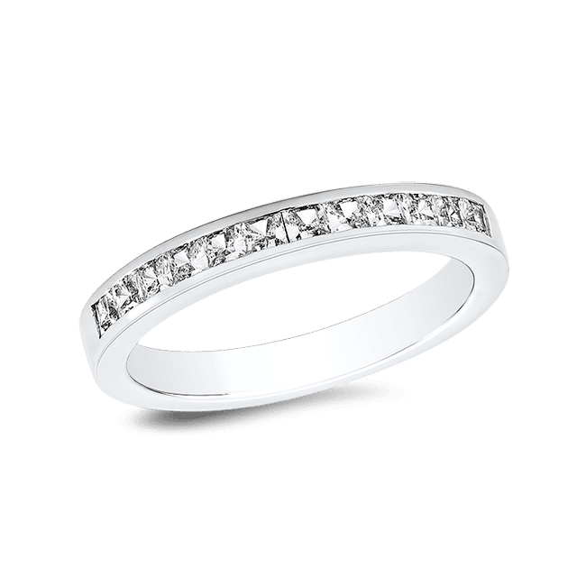 Princess Cut .48 Carat, 14K Wedding Band