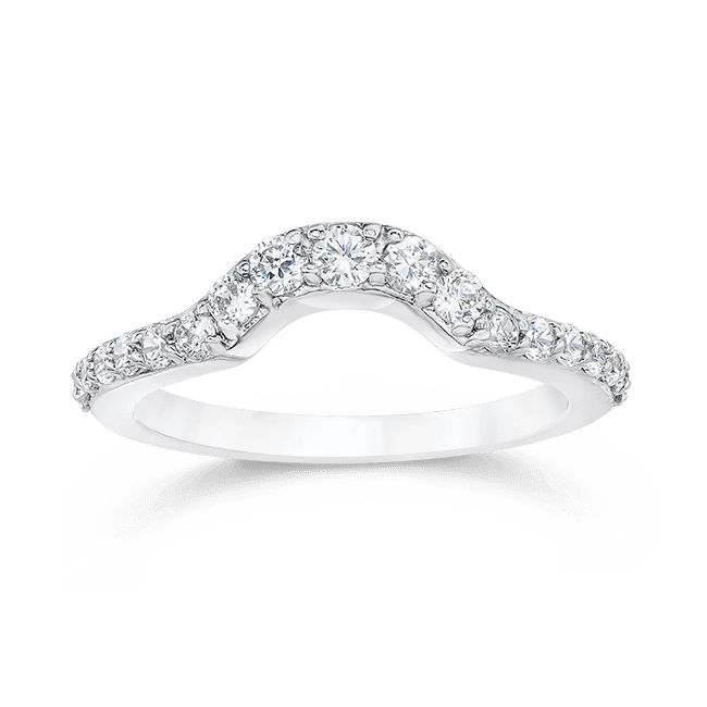 Round 0.55 Carat, 14K Wedding Band