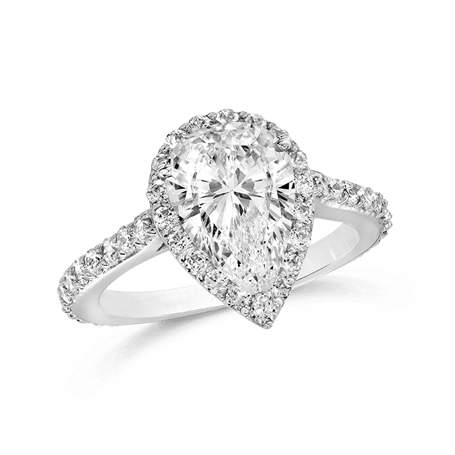 Pear Shape 2.0 Ct. 14K Ring