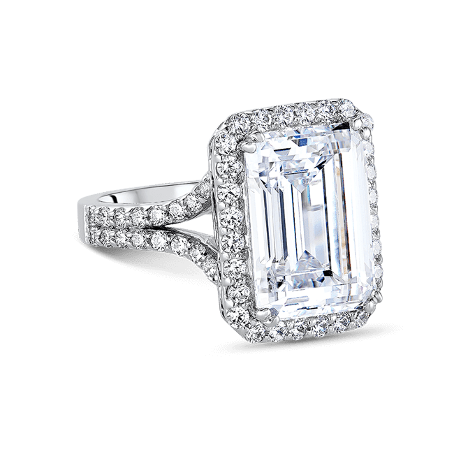 Emerald Cut 9.0 Ct. 14K Ring