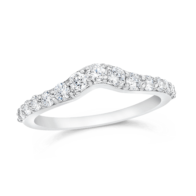 Round 0.58 Carat, 14K Wedding Band