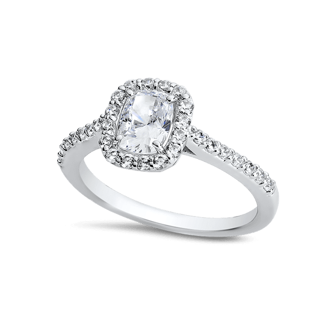 Oval Cushion 1.0 Ct. 14K Ring