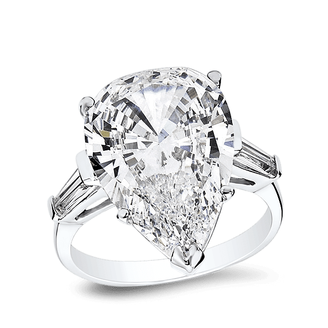 Pear Shape 10.0 Ct. 14K Ring