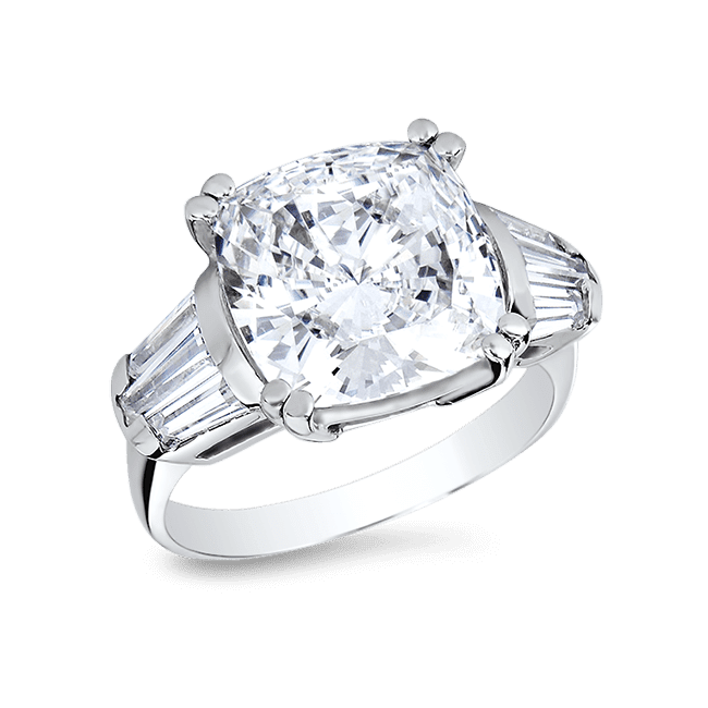 Cushion Cut 7.0 Ct. 14K Ring