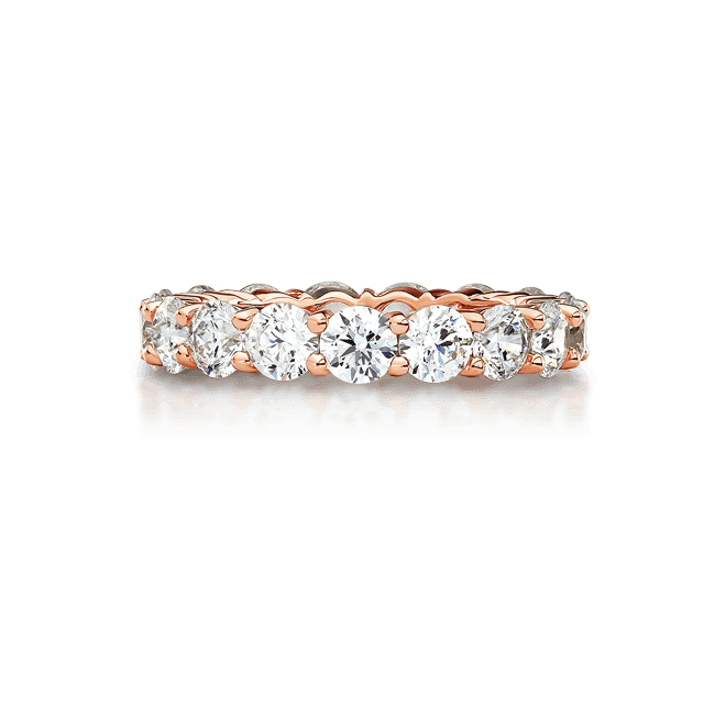 Round 4.25 Carat, 14K Wedding Band