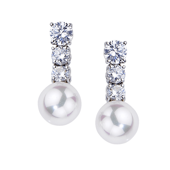 Round 1.80 Carat, 14K Drop Earrings