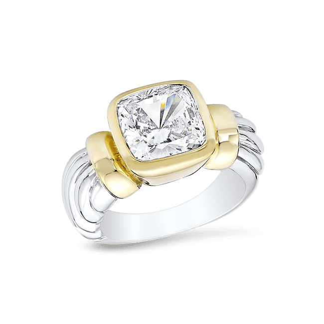 Cushion Cut 3.5 Ct. 14K Ring