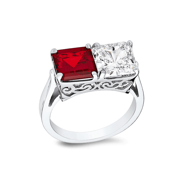 Princess Cut 5.0 Ct. 14K Ring