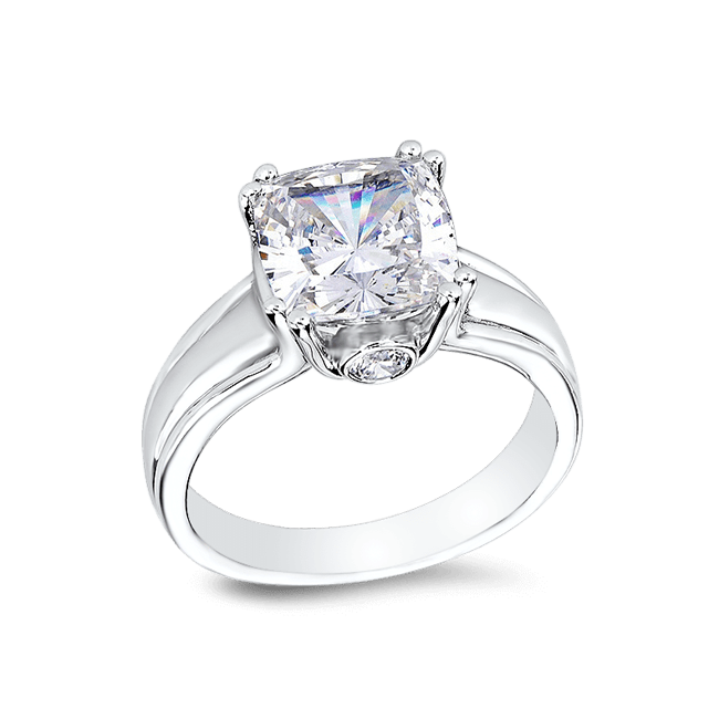Cushion Cut 3.5 Ct. 14K Ring