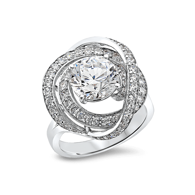 Round 3.0 Ct. 14K Ring