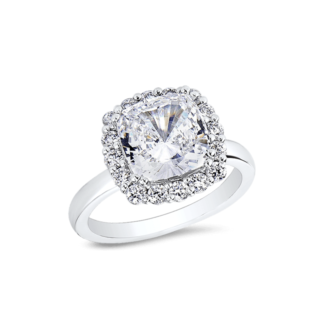 Cushion Cut 3.5 Ct. 14K Ring