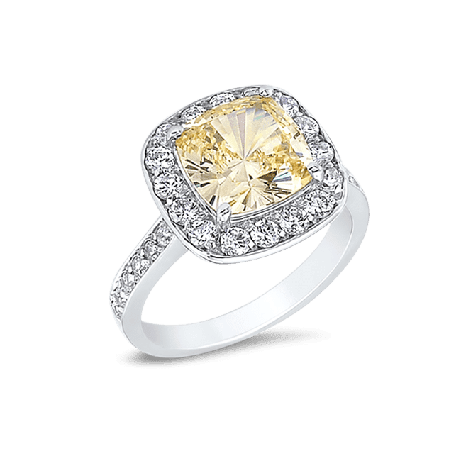 Cushion Cut 3.5 Ct. 14K Ring