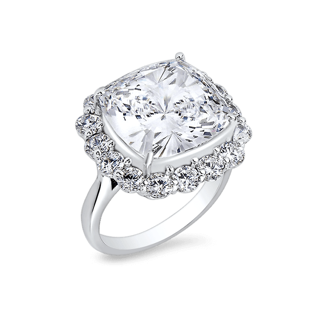 Cushion Cut 12.0 Ct. 14K Ring