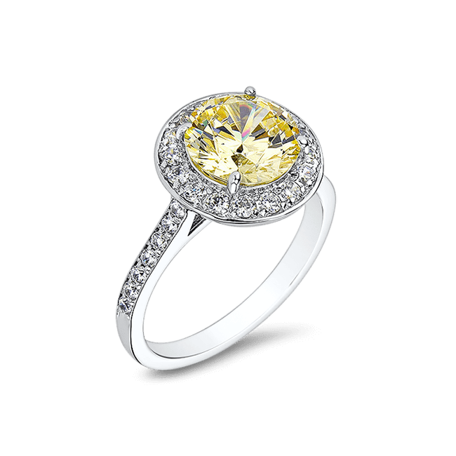 Round 3.0 Ct. 14K Ring