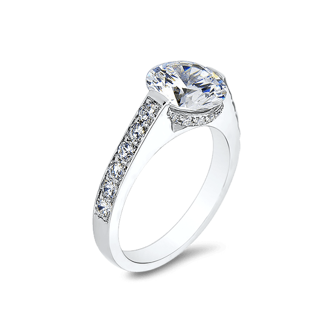 Round 3.0 Ct. 14K Ring