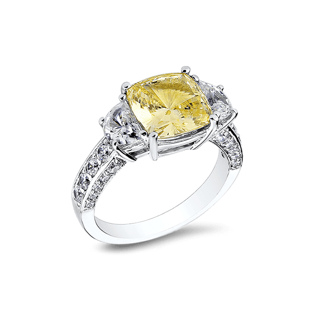 Cushion Cut 3.5 Ct. 14K Ring