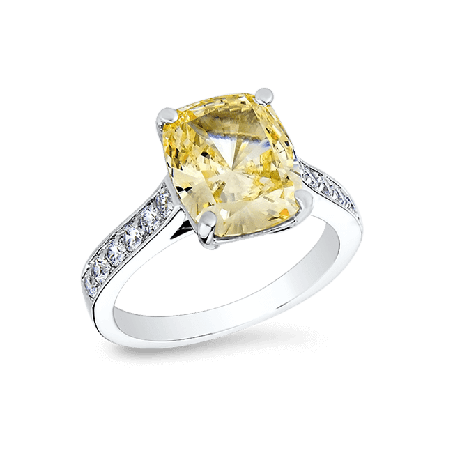 Oval Cushion 3.5 Ct. 14K Ring