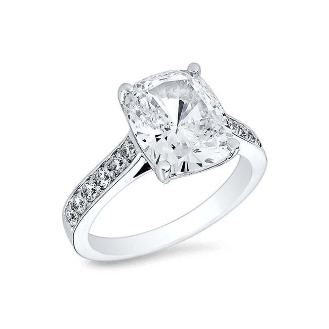 Oval Cushion 3.5 Ct. 14K Ring