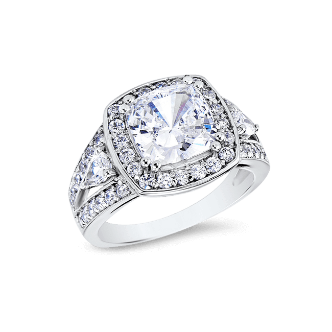Cushion Cut 3.0 Ct. 14K Ring