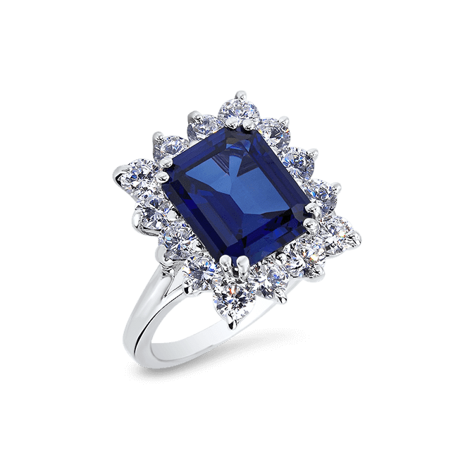 Emerald Cut 3.5 Ct. 14K Ring