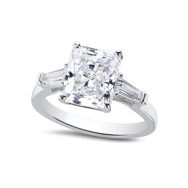 Radiant Cut 3.0 Ct. 14K Ring