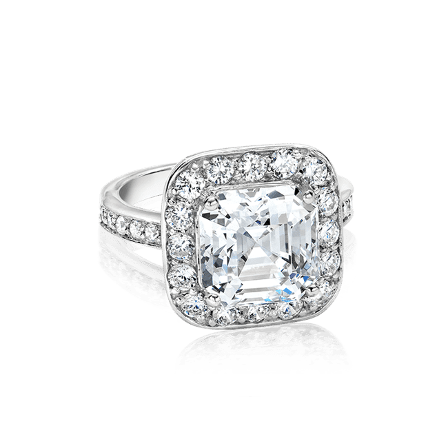 Asscher Cut 2.0 Ct. 14K Ring