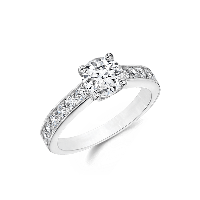 Round 1.0 Ct. 14K Ring