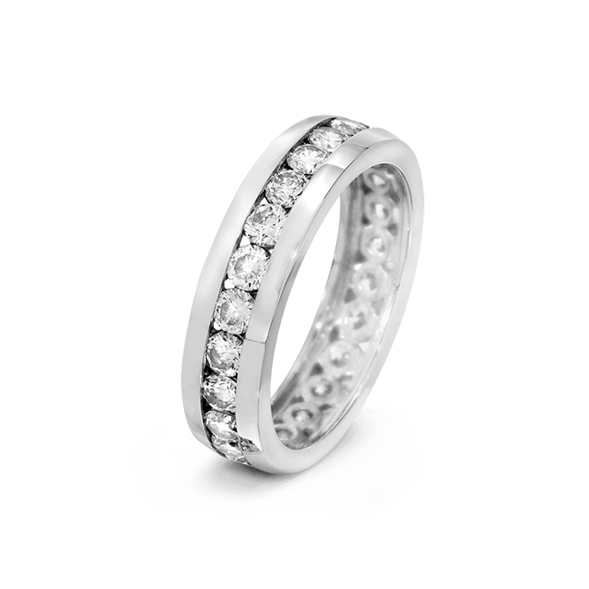 Round 2.0 Carat, 14K Wedding Band