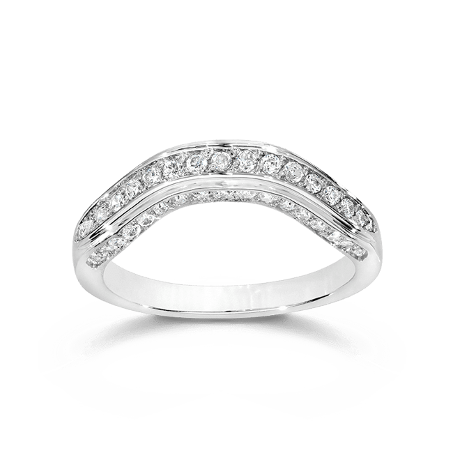 Round .66 Carat, 14K Wedding Band