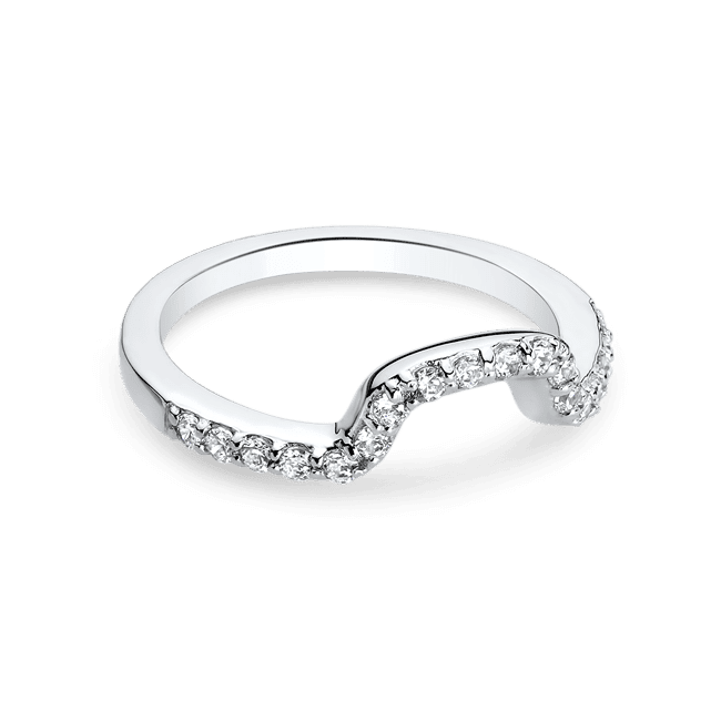 Round 0.38 Carat, 14K Wedding Band